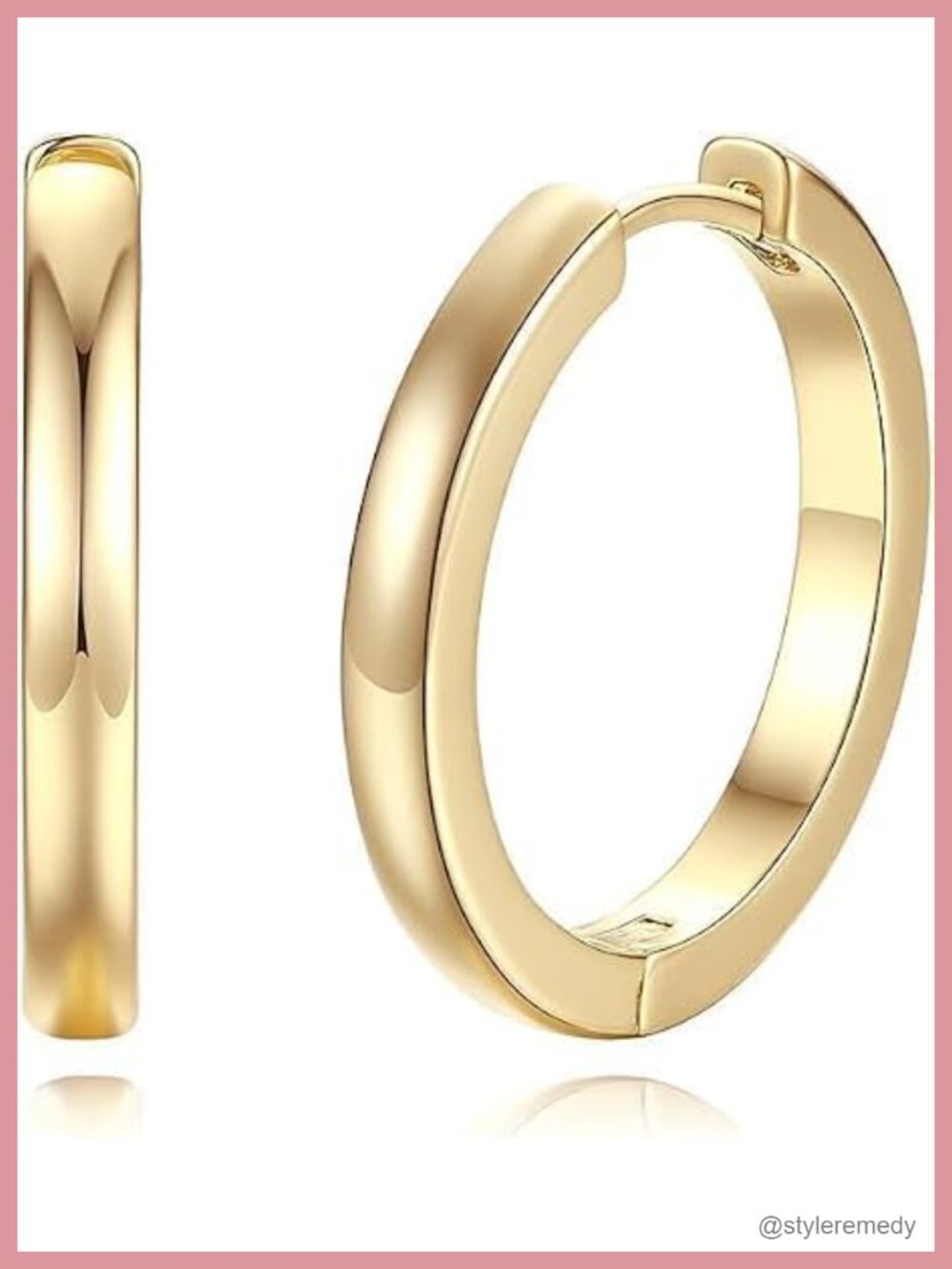 14K Gold Hoop Earrings for Women Small Gold Huggie Hoop Earrings